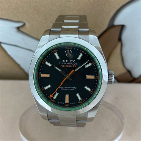 Rolex Milgauss vetro verde in vendita 